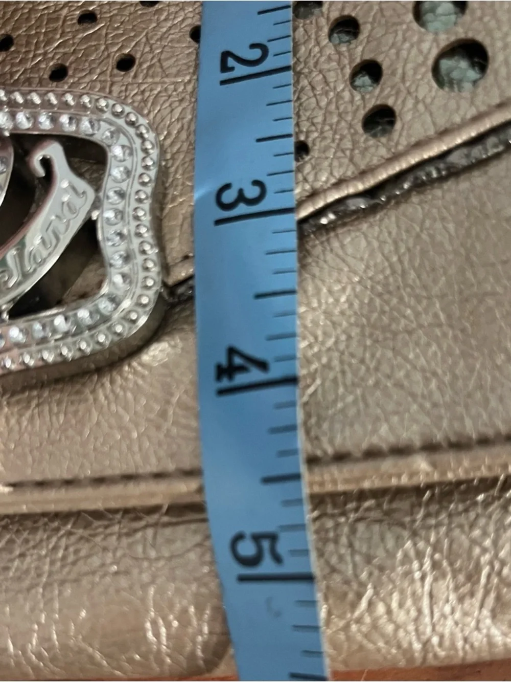 Gold Stud-Accent Kathy Crossbody Bag with Crown Emblem - Picture 12 of 12